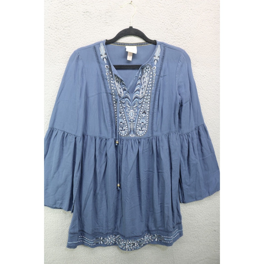 Knox Rose Long Bell Sleeves Embroidered Dress-XS-Boho-Hippie-Festival